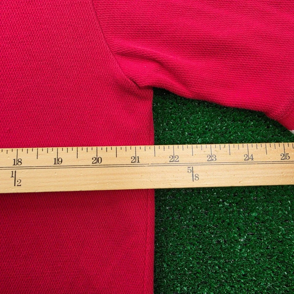 Vintage Y2K Wisconsin Badgers Nike Team Embroidered Polo Shirt Mens Medium Red